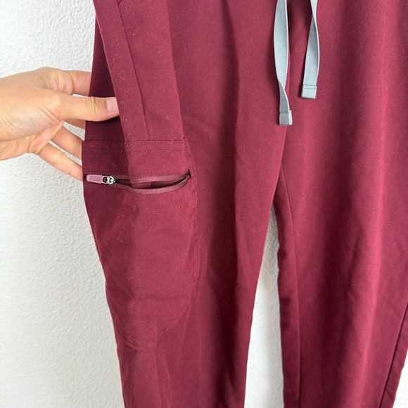 Figs Zamora 2.0 Scrub Pants Jogger XS Dark Magenta - Picture 6 of 11